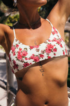 Goldentouch Bikini Top - Roses