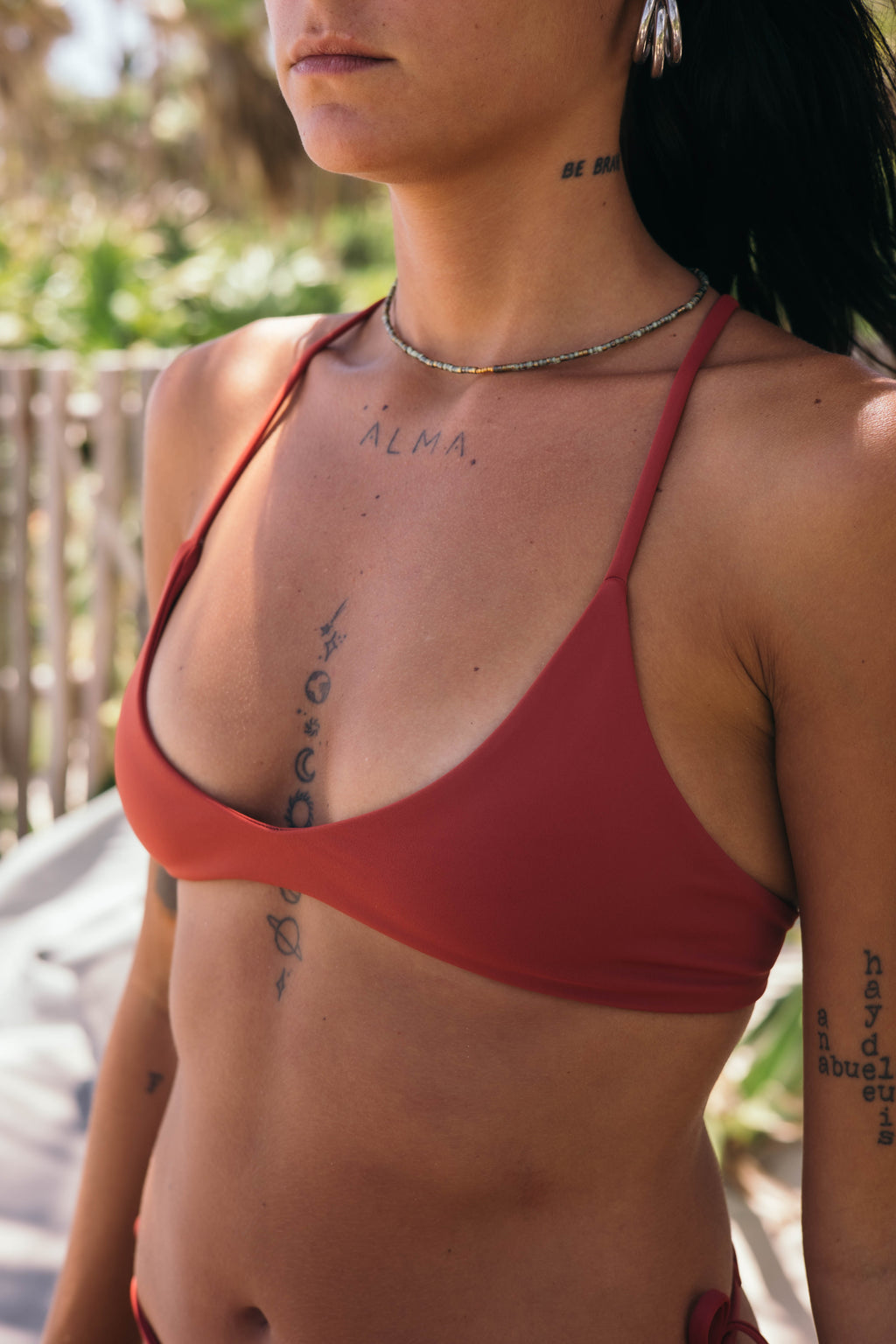 Passionfruit Bikini Top - Carmin